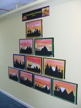 Pyramids at Sunset